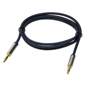 LogiLink CA10150 Jackplug Audio Aansluitkabel 1.50 m Donkerblauw (mat)