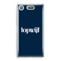 Topwijf Navy: Sony Xperia XZ1 Compact Transparant Hoesje