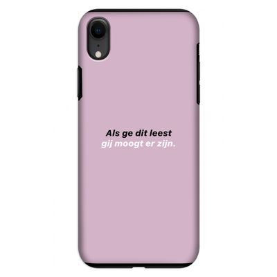 gij moogt er zijn: iPhone XR Tough Case