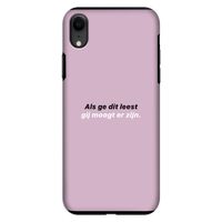 gij moogt er zijn: iPhone XR Tough Case