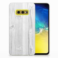 Samsung Galaxy S10e | Bumper Hoesje | White Wood