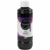 Pigment Vloeibare aquarelverf, zwart, 250 ml/ 1 fles