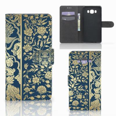 Samsung Galaxy J7 2016 Hoesje Beige Flowers