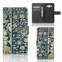 Samsung Galaxy J7 2016 Hoesje Beige Flowers