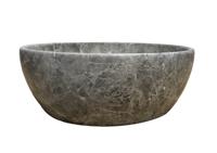 Lambini Designs Colorno waskom marmer 41cm tundra grey