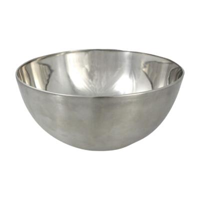 Svenska Living Kommetjes - 1x stuks - schaaltjes - mat zilver - RVS - D13 x 7 cm - serveerschalen