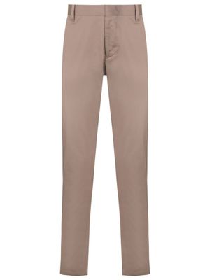 Emporio Armani pantalon chino en coton stretch - Marron
