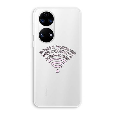 Home Is Where The Wifi Is: Huawei P50 Transparant Hoesje