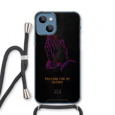 Praying For My Haters: iPhone 13 mini Transparant Hoesje met koord