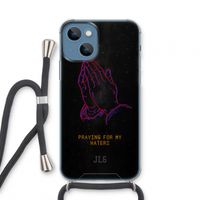 Praying For My Haters: iPhone 13 mini Transparant Hoesje met koord