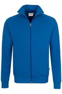 HAKRO 606 Comfort Fit Sweatjacket koninklijk, Effen