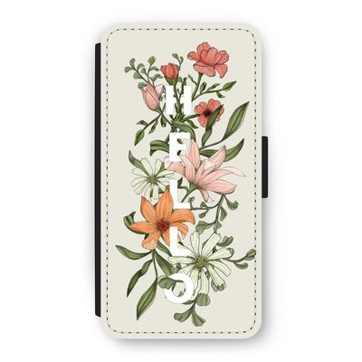 Hello bloemen: iPhone 12 Pro Flip Hoesje
