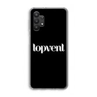 Topvent Zwart: Samsung Galaxy A32 5G Transparant Hoesje