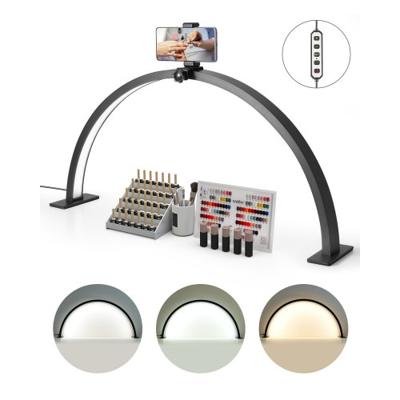 VEVOR Half Moon Nail Tafellamp Bureaulamp LED-lamp 30W Verstelbaar
