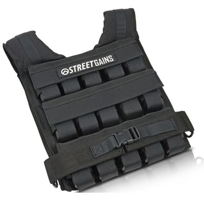 Gewichtsvest 30KG Zwart - Inclusief Gewichten | StreetGains®