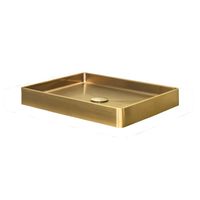 Qisani Vanity opbouw wastafel 47x32x8cm gold - thumbnail