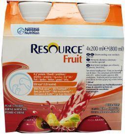Resource Fruit peer kers 200ml (4 st)