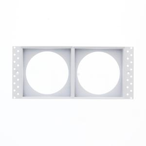 Opvulring trimless LED armatuur vierkant dubbel WIT