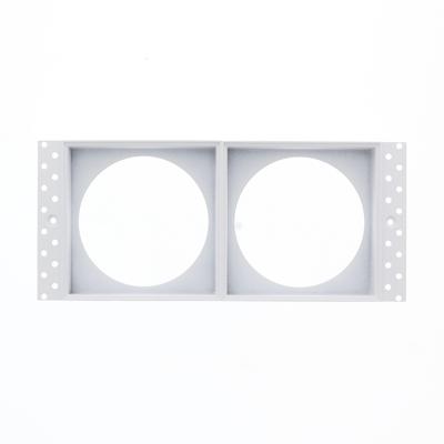 Opvulring trimless LED armatuur vierkant dubbel WIT