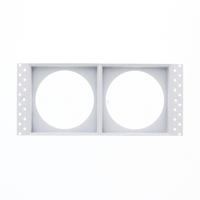 Opvulring trimless LED armatuur vierkant dubbel WIT Opvulring trimless LED armatuur vierkant dubbel WIT