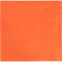 Servet | 1/4 vouw | 2-laags | 33x33cm | cellulose | oranje | 1500 stuks