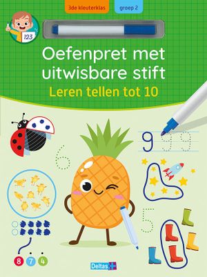 Oefenpret met uitwisbare stift - Leren tellen tot 10