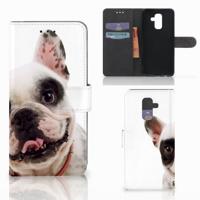 Samsung Galaxy A6 Plus 2018 | Telefoonhoesje | Met pasjeshouder | Franse Bulldog