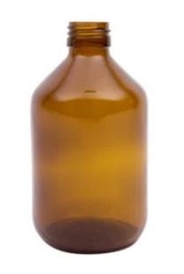 Blockland Fles Los Bruin Glas Zonder Dop 300ml
