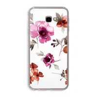 Geschilderde bloemen: Samsung Galaxy J4 Plus Transparant Hoesje