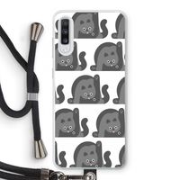 Cats: Samsung Galaxy A70 Transparant Hoesje met koord