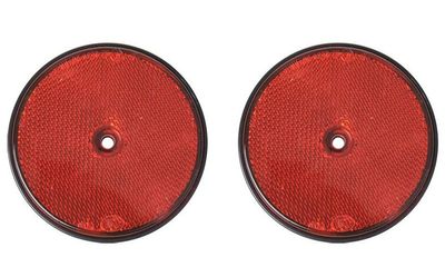 ProPlus reflectoren rond 80 mm rood 2 stuks in blister ProPlus reflectoren rond 80 mm rood 2 stuks in blister
