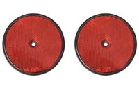 ProPlus reflectoren rond 80 mm rood 2 stuks in blister - thumbnail