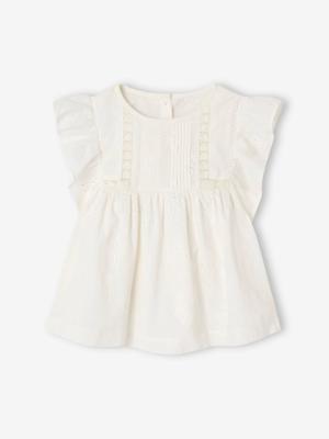 Nette kanten blouse voor meisjes wit