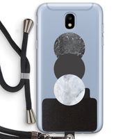 Marmeren cirkels: Samsung Galaxy J5 (2017) Transparant Hoesje met koord