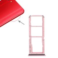 2 x SIM-kaart lade + micro SD-kaart lade voor vivo Y83 (rood)