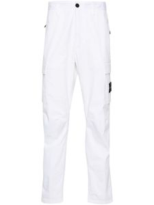 Stone Island pantalon droit à poches cargo - Blanc