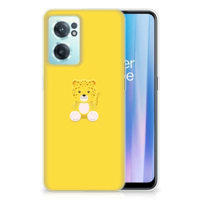 OnePlus Nord CE 2 5G Telefoonhoesje met Naam Baby Leopard