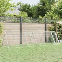 VidaXL Kippenhok 400x105x91 cm gegalvaniseerd staal zilverkleurig