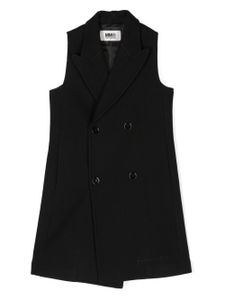 MM6 Maison Margiela Kids veston à boutonnière croisée - Noir