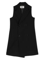 MM6 Maison Margiela Kids veston à boutonnière croisée - Noir