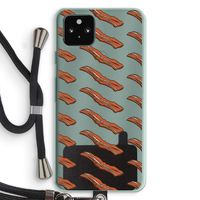 Bacon to my eggs #2: Pixel 5a 5G Transparant Hoesje met koord