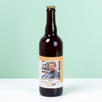 Gepersonaliseerde bierfles (750ml) met foto