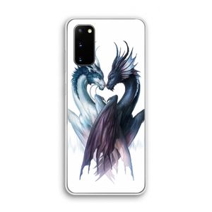 Yin Yang Dragons: Samsung Galaxy S20 Transparant Hoesje