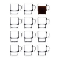 Pasabahce Koffie/thee glazen Cameron - set 12x stuks - transparant glas - 320 ml - thumbnail