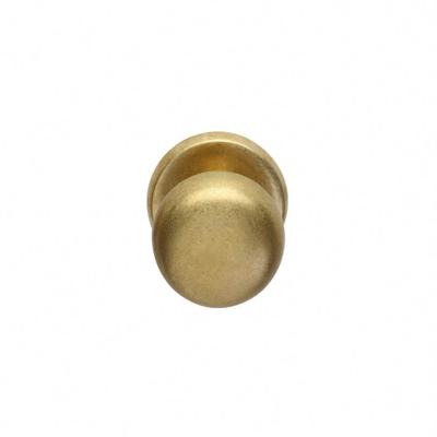 Intersteel VoordeurknopCastor messing getrommeld Ø 8cm - 0011.393033