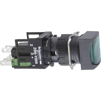 Schneider Electric XB6CW3B5B XB6CW3B5B Verlichte druktoets 250 V 3 A Moment (l x b x h) 57 x 18 x 18 mm IP65 1 stuk(s)