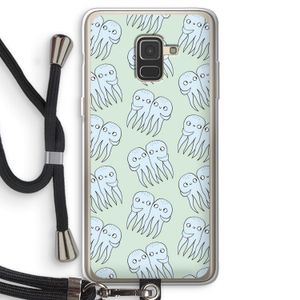 Octopussen: Samsung Galaxy A8 (2018) Transparant Hoesje met koord
