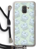 Octopussen: Samsung Galaxy A8 (2018) Transparant Hoesje met koord