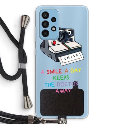 Smile: Samsung Galaxy A52 Transparant Hoesje met koord