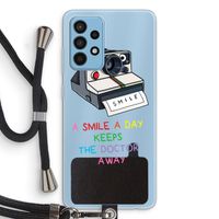 Smile: Samsung Galaxy A52 Transparant Hoesje met koord